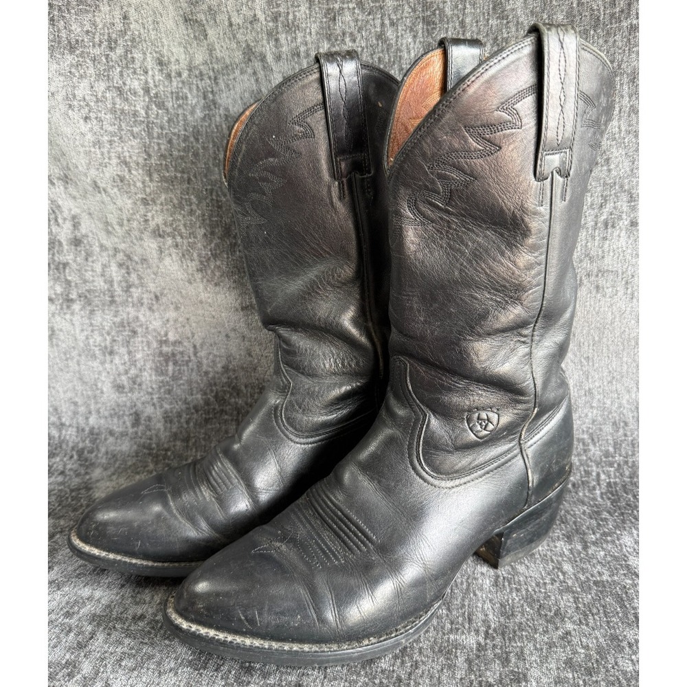 Ariat Heritage SADONA Boots Mens 10 EE  Black Leather Western Cowboy 34601
